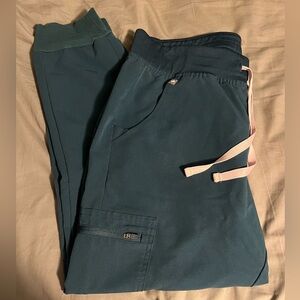 FIGS Zamora Jogger Scrub Pants- MP Caribbean Blue